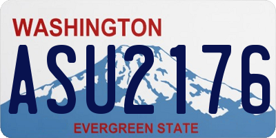 WA license plate ASU2176