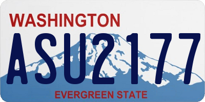 WA license plate ASU2177