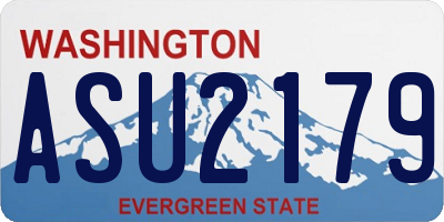 WA license plate ASU2179
