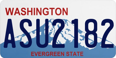 WA license plate ASU2182