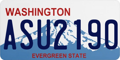 WA license plate ASU2190