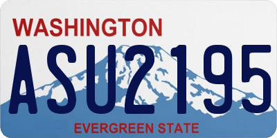 WA license plate ASU2195