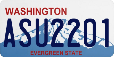 WA license plate ASU2201