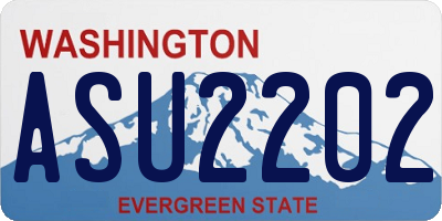 WA license plate ASU2202