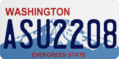 WA license plate ASU2208