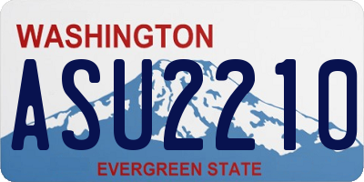 WA license plate ASU2210