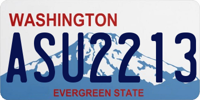 WA license plate ASU2213