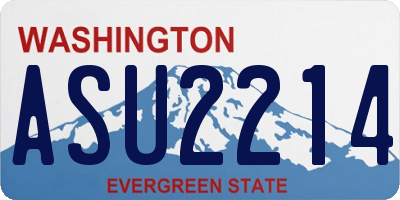 WA license plate ASU2214