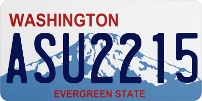 WA license plate ASU2215