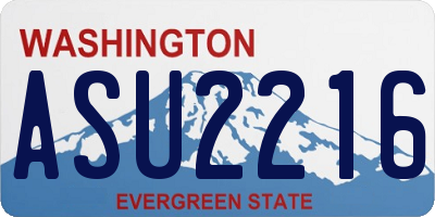 WA license plate ASU2216