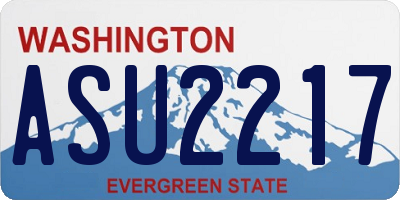 WA license plate ASU2217