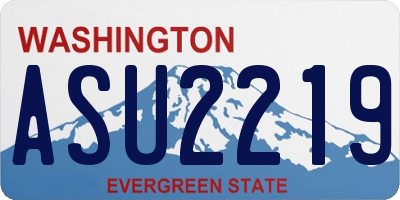 WA license plate ASU2219