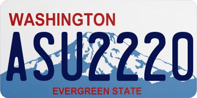 WA license plate ASU2220