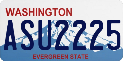 WA license plate ASU2225