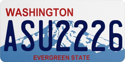 WA license plate ASU2226