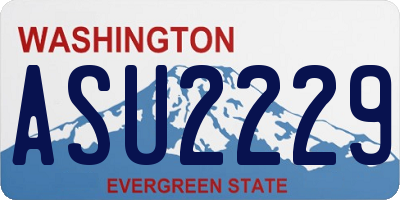 WA license plate ASU2229