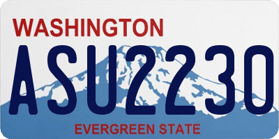 WA license plate ASU2230