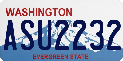 WA license plate ASU2232