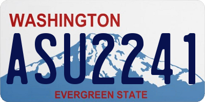 WA license plate ASU2241