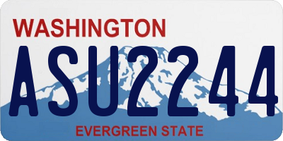 WA license plate ASU2244