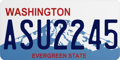 WA license plate ASU2245