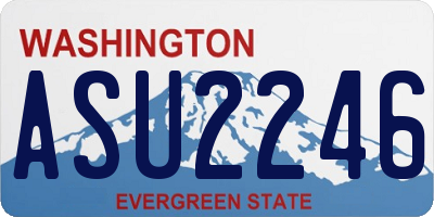 WA license plate ASU2246