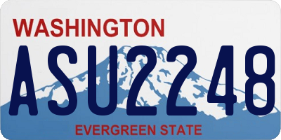 WA license plate ASU2248