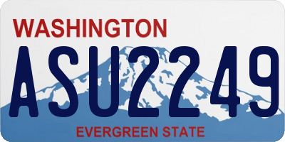 WA license plate ASU2249