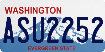 WA license plate ASU2252