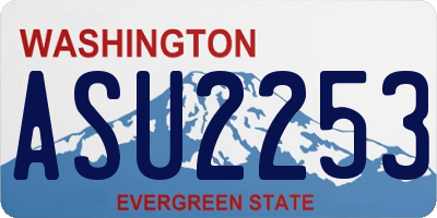WA license plate ASU2253