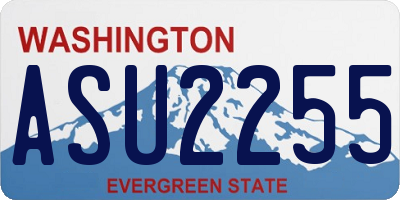 WA license plate ASU2255