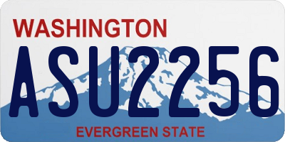WA license plate ASU2256