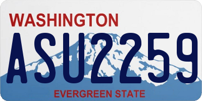 WA license plate ASU2259