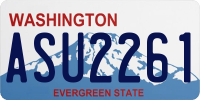 WA license plate ASU2261