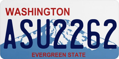 WA license plate ASU2262