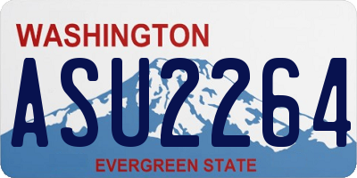 WA license plate ASU2264