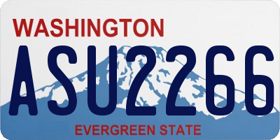 WA license plate ASU2266