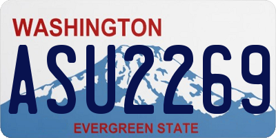 WA license plate ASU2269