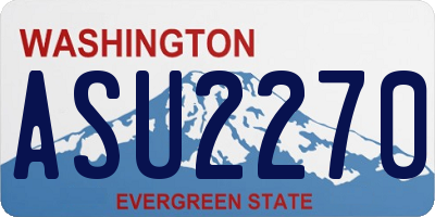 WA license plate ASU2270