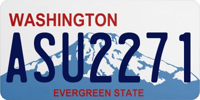 WA license plate ASU2271