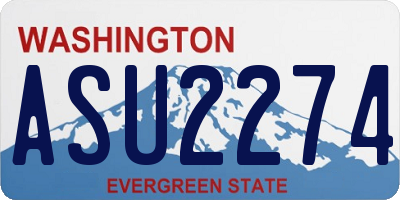 WA license plate ASU2274