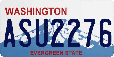 WA license plate ASU2276