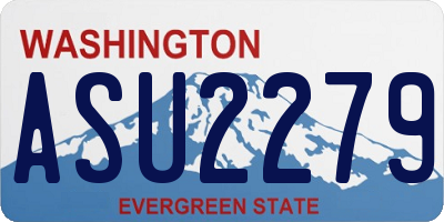 WA license plate ASU2279