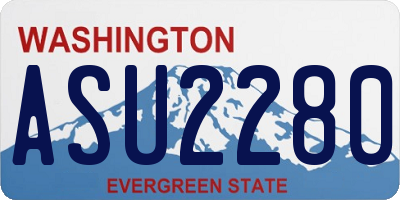 WA license plate ASU2280