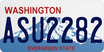 WA license plate ASU2282