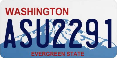 WA license plate ASU2291