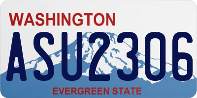 WA license plate ASU2306