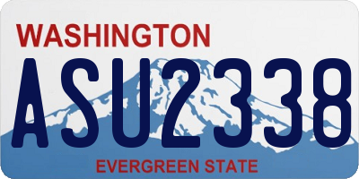 WA license plate ASU2338