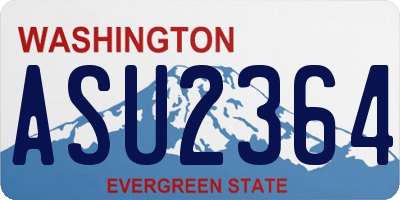 WA license plate ASU2364