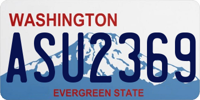 WA license plate ASU2369